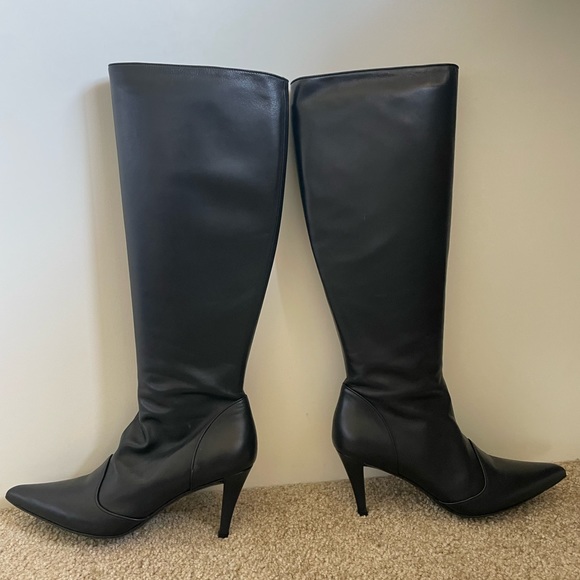Ferragamo boots in black leather- size 9 - Picture 8 of 8